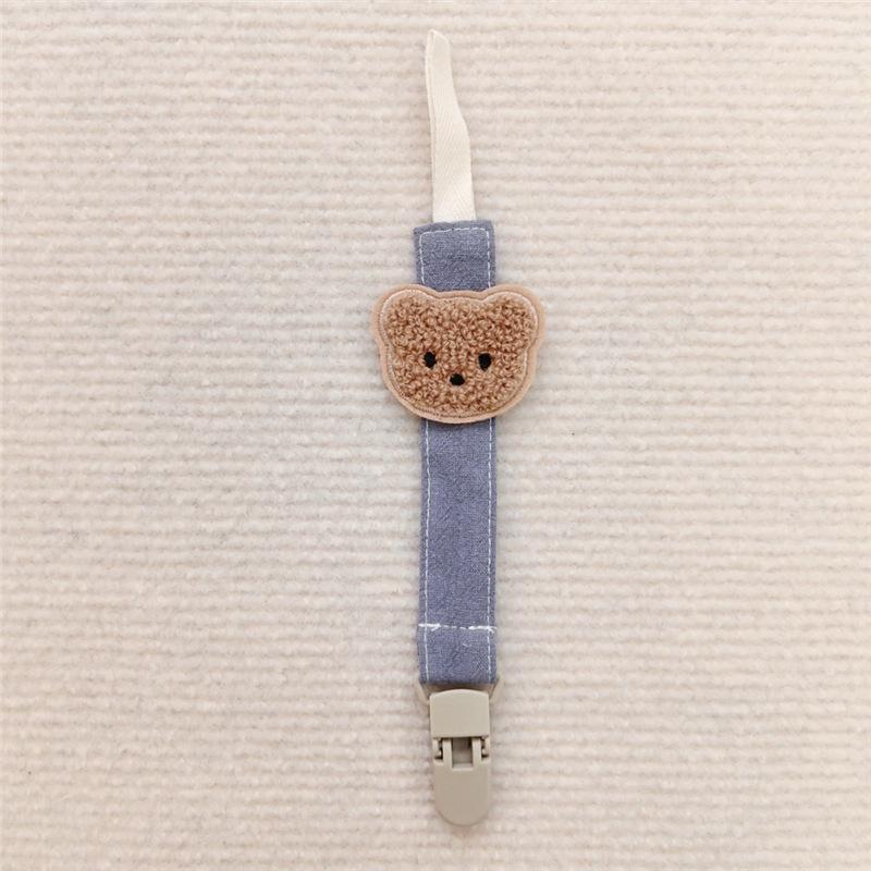 Sevimli Ayı Bebek Emzikleri Kayışları Emzik Klipsleri Tutucular Düşme Önleyici Zincir Karikatür Diş Çıkarma Klipsi Diş Kaşıyıcı Oyuncak Emzik Emzik Askısı