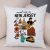 North Carolina Design Pillowcase Double Print Oklahoma Theme Cushion Cover Soft Plush North Dakota Style Pillowcase for Sofa