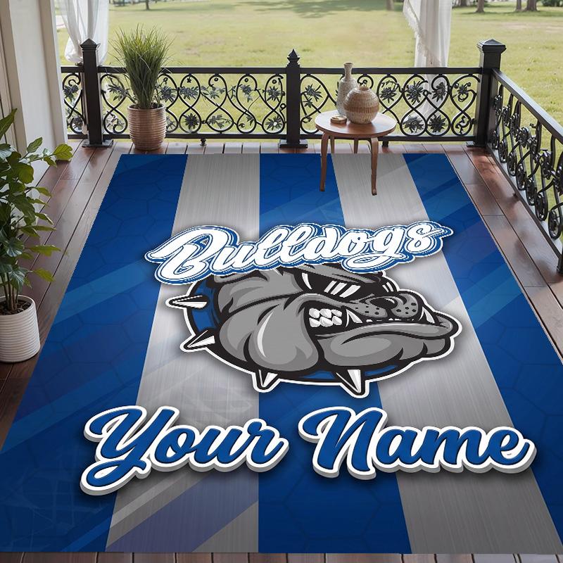Custom Text Printed Rug Canterbury-Bankstown Bulldogs Non Slip Floor Carpet For Home Room Decor
