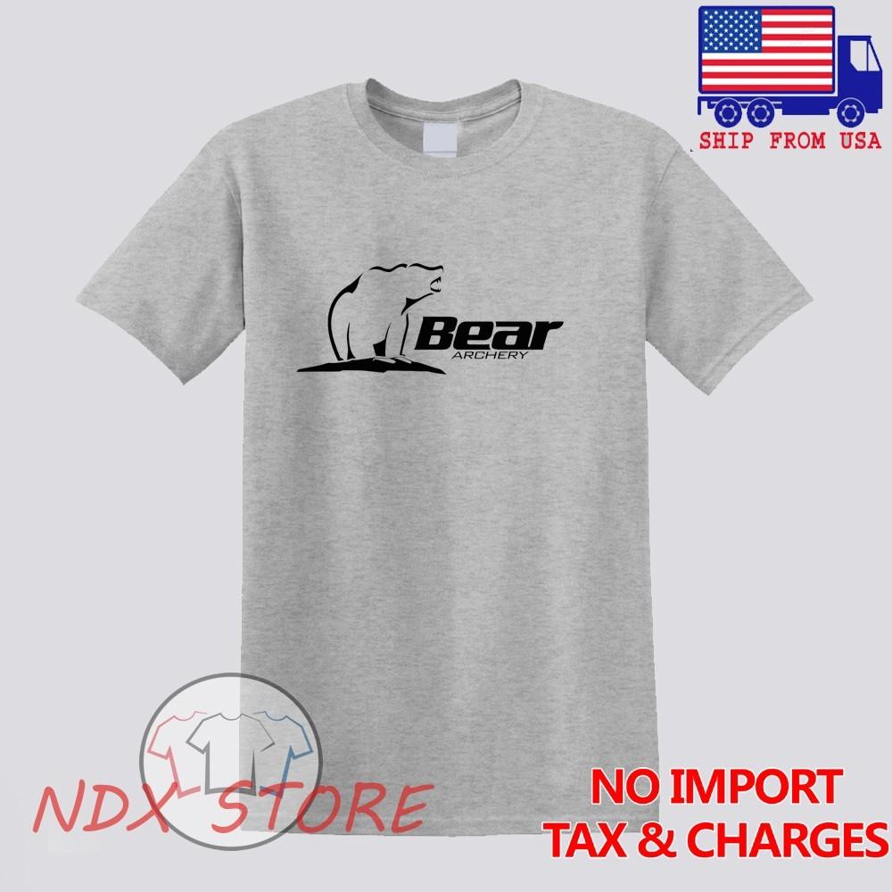Bear Archery Men#039;s Gray Size S5XL Unisex T-Shirt XL