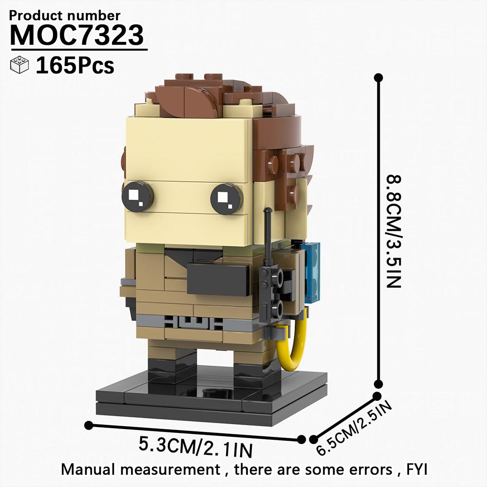 MOOXI Horror Movie Series MOC Bricks Car BrickHeaded Model Set DIY Building Block Kids Education Toys For Children Birthday Gift