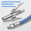 2PCS Flexible Grease Guns Hose 10000PSI Oil Resistant Design Quick Connects Coupler For Industrial Applications Tool