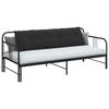 Back Pillow Black 180 x 50 cm Cord Fabric