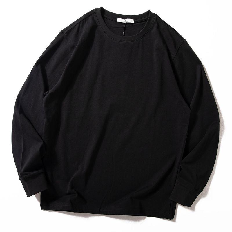 Pure Cotton Men's Long-Sleeved T-Shirt 2025 Spring and Autumn New Basic Versatile Base Shirt Skin-Friendly Soft Round-Neck Top