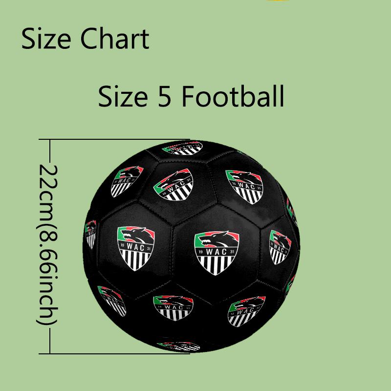 1pc West Ham United Football Club Design Soccer Ball, Standard Football Size 5 for Training Competition Outdoor Sports, Unique Present