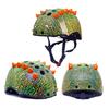 Kask na deskorolkę Wysoka twardość Oddychający dodatek Model 3D Dinozaura Jazda na rowerze dla malucha