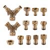 1/2" 3/4" 1" Threaded Brass Quick Connector M22/24 Nipple Fitting Garden Hose Quick Connect Faucet Adapter Water Hose Connector