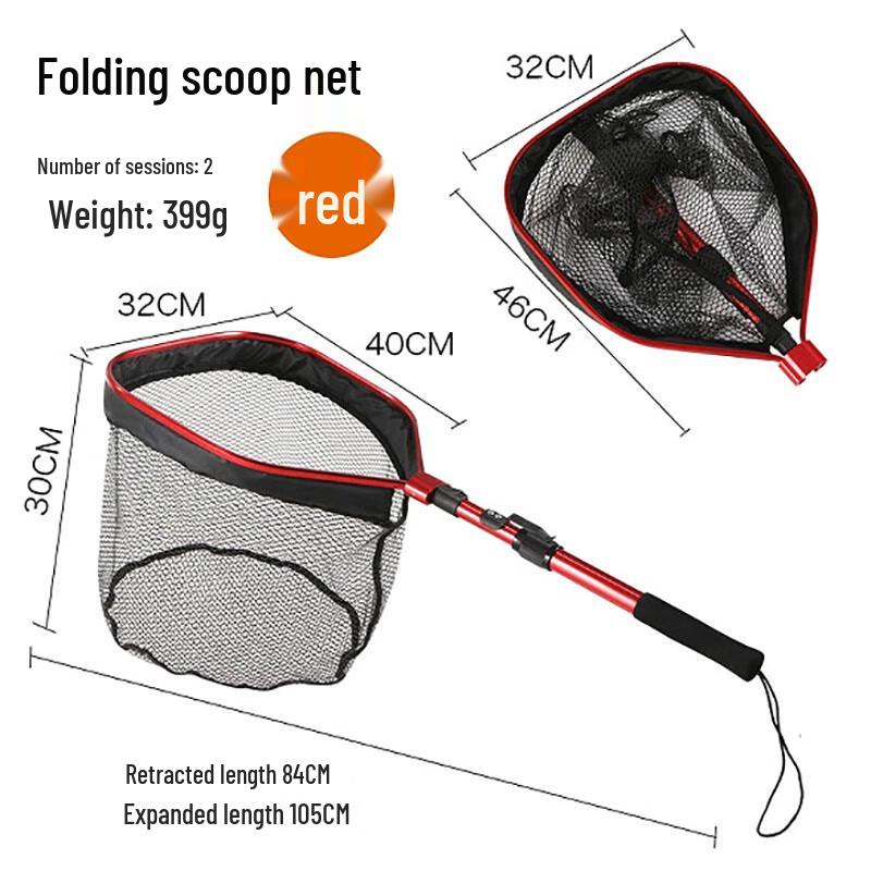 Brangdy Aluminum Alloy Telescopic Folding Landing Net