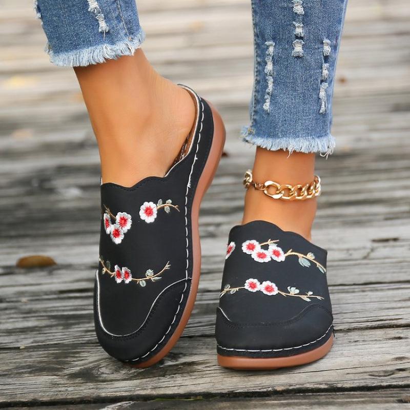 Large size summer new casual bag head women's shoes fashionable flat heel women's shoes