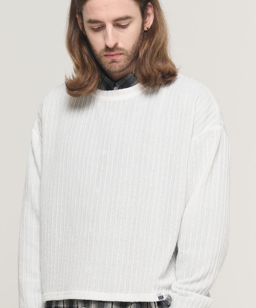 CARGOBROS Cb Ribbed Round Crop Over-The-Knit (Ivory)