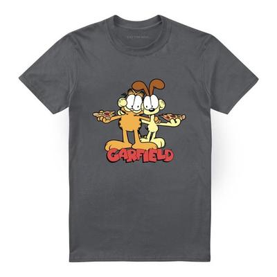 Garfield Unisex Adult Odie Pizza T-Shirt