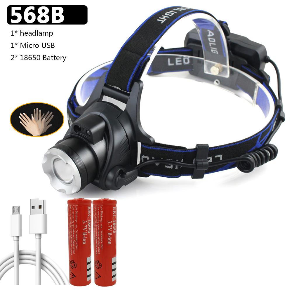 Led Headlamp XHP100 9-core Zoomable Head Flashlight Lamp Torch Usb Rechargeable Headlights Lantern Waterproof for Bike
