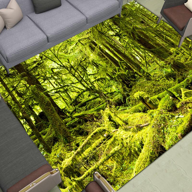 Forest Mountain River Landscape Carpets Bathroom Entrance Mat Kitchen Floor Living Room Corridor Rugs Home Decor Carpet