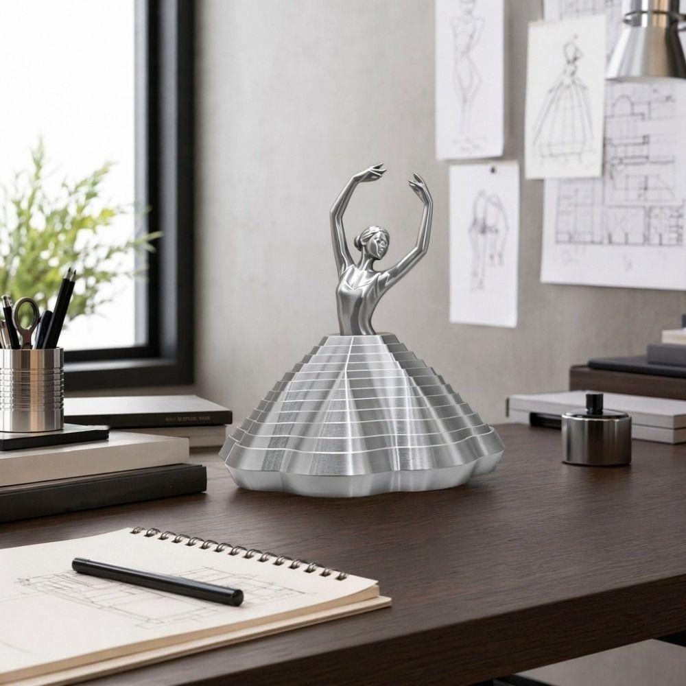 PLA Plastic 3D Printing Ballet Dancers Models Twirling Decompression Toys Women Gift