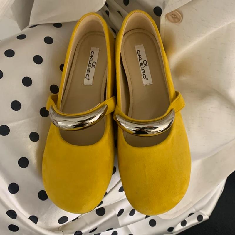 

Fashion Spring Flats Women Loafers Shoes Fashion Casual Shoes Dress Walking Woman Sandals 2025 Designer Lolita Zapatos Female Sneakers 35 жовтий