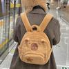 1 Stück Capybara-Plüsch-Rucksack, süße Kunstfelltasche mit Cartoon-Tiermuster und festen Schultergurten, lässige Damentasche mit einfarbigem Reißverschluss