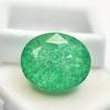 Colombian CERTIFIED 22.15 Ct Oval Cut Natural Green Emerald Loose Gemstone