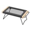 IR Table S BD-165 Small Mesh Campfire Folding Table Ultra Compact Black