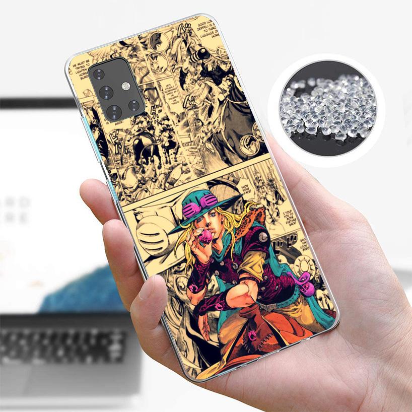 JoJo Bizarre Adventure Anime Cover Phone Case For Samsung Galaxy A12 A22 A32 A52 A72 A02S Phone Case Note 20 Ultra 10 S10 Plus A