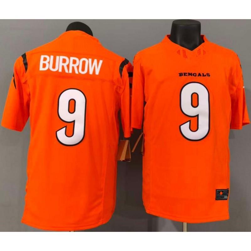 American Football Jersey 3rd Gen Tigers Team 9 Orange Regular Fit Sports
