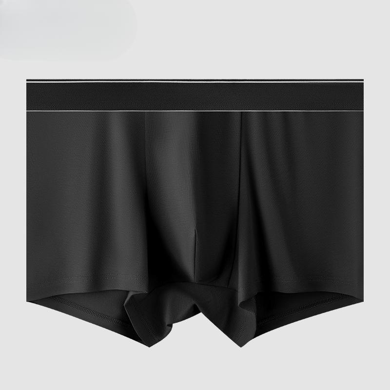 Pánské boxerky z čisté bavlny, antibakteriální, s vnitřním rozkrokem, prodyšné, pro chlapce, jednobarevné, pro mladé muže, do poloviny pasu