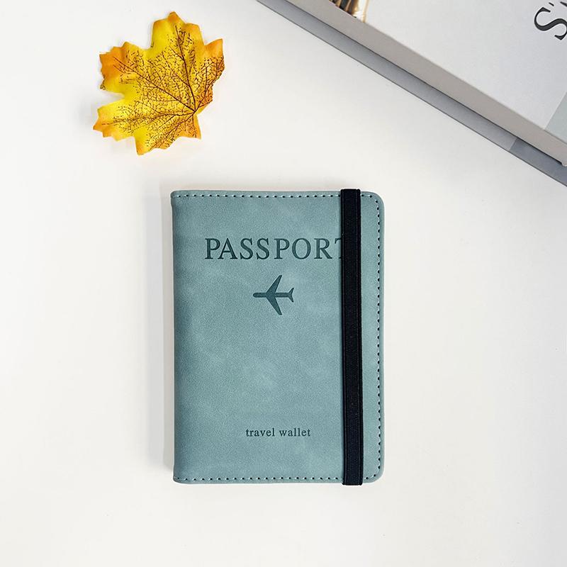 Travel Passport Holder Waterproof PU Leather Passport Cover with Card Slots Portable Document Organizer for Men Women Trip