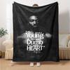 1pc 2PacHip Hop Blanket Soft Lightweight All Season Multi Purpose Throw for Sofa, Bed, Office & Picnics, French Style with Iconic Album Art & Quotes
