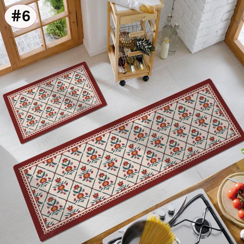 Water Absorption Floor Mat for Kitchen Long Carpet Printed Kitchen Runner Rug Entrance Doormat Living Room Tapis De Cuisine