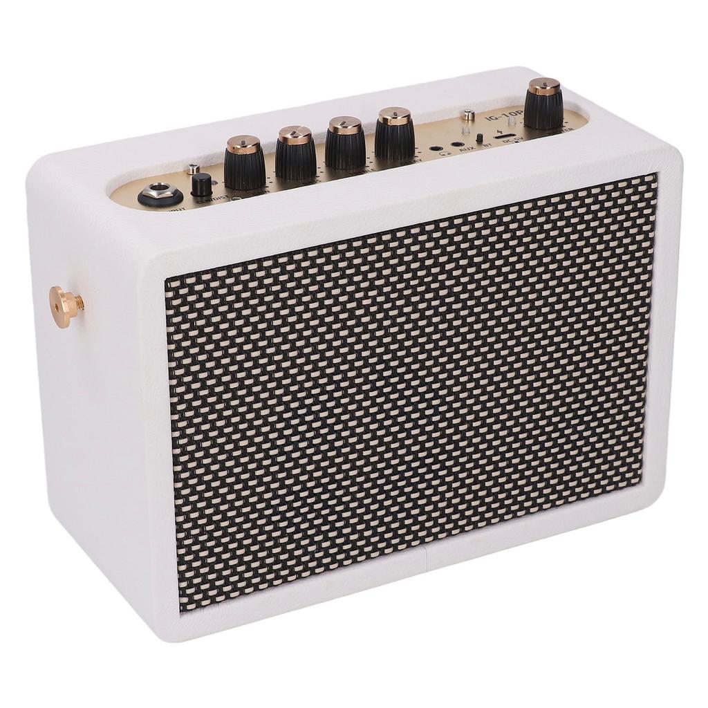 Small Guitar Amplifier 10W Clean Distortion Overload Reverb Effects Desktop Electric Guitar Practice Speaker
