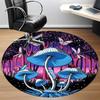 1 Stück Fantasy Wald Büro Runder Teppich, Matte Geeignet Für Büro, Unter Bürostühlen Schlafzimmer Wohnzimmer Heimdekoration, Raum Deko