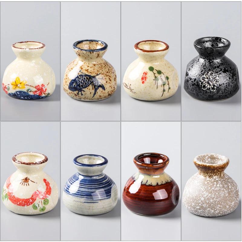Decoration Shop Plate Ceramic Kitchen Household Tableware Japanese Sashimi Sushi Small Can Egg Bottle Dry Ice Cup Creative Plate