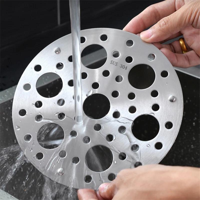 304 Stainless Steel Thickened Steam Rack Universal Steam Rack High Pressure Boiler Steam Grid Steaming Plate High Foot Steamer