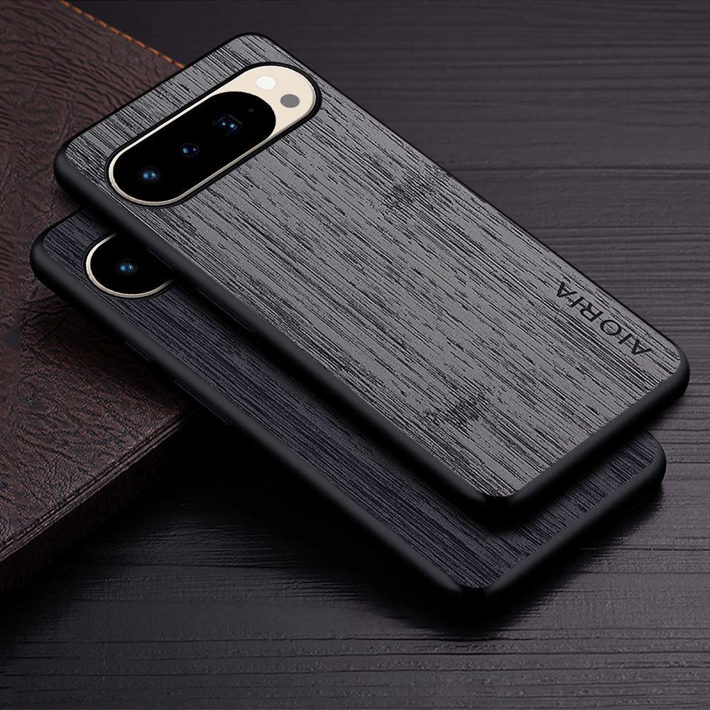 Custodia per telefono con texture bambù per Google Pixel 10 Pro XL e Pixel 9A