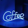 Coffee Letter Neon Sign Lamp Creative Shape Battery-Powered Flicker Free Low-Power Consumption LED Neon Light