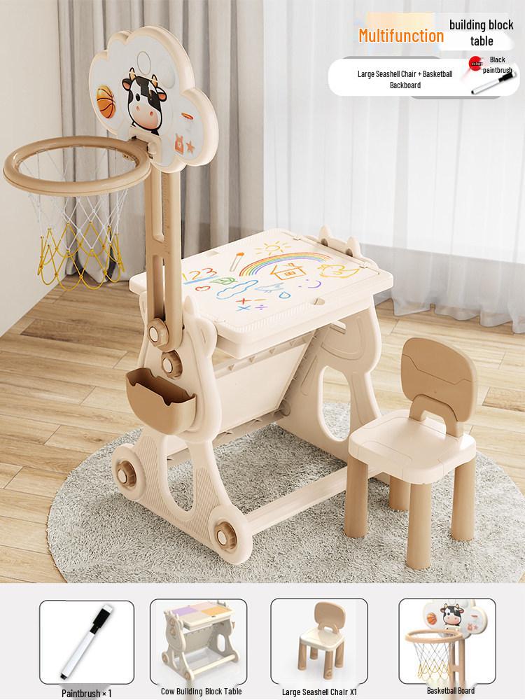 2026 New Model: Children's Educational Building Block Table, Multifunctional Puzzle Game for Ages 3-6