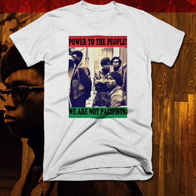 

Huey P Newton Panther Party T-Shirt Civil Rights Activist Black History L