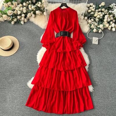 Autumn Lace Vintage Fairy Dress Women Patchwork Elegant Party Midi Dress Female Bow Korean Fashion One Piece Sweet Dress 2024