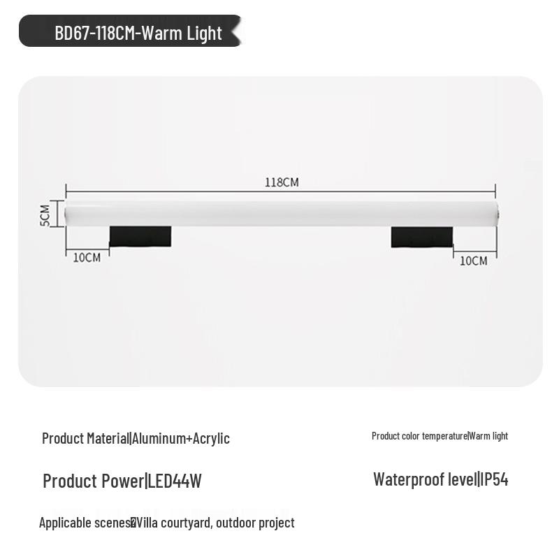 High-brightness Anti-fog Vanity Light with Mirror Cabinet for Bathroom and Hallway, 85-265V