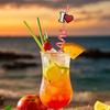 2Pcs Colorful Spiral Straws Creative Drinking Straws with Heart Lip Cake Charm Romantic Pink