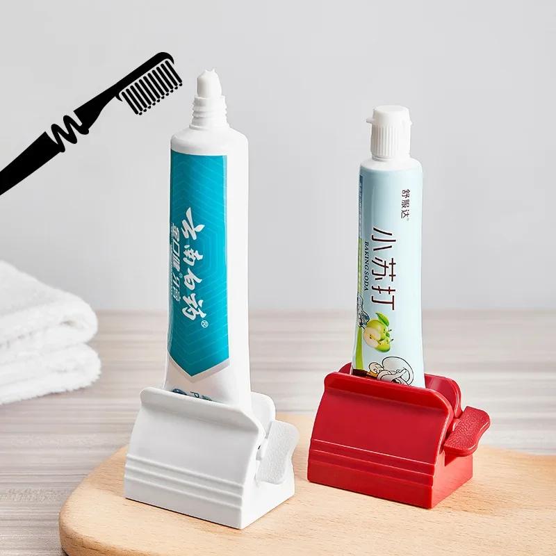 Tooth Cleaning Accessories Bathroom Supply Easy Dispenser Rolling Holder Plastic Toothpaste Squeezer Tube 1Pcs Home