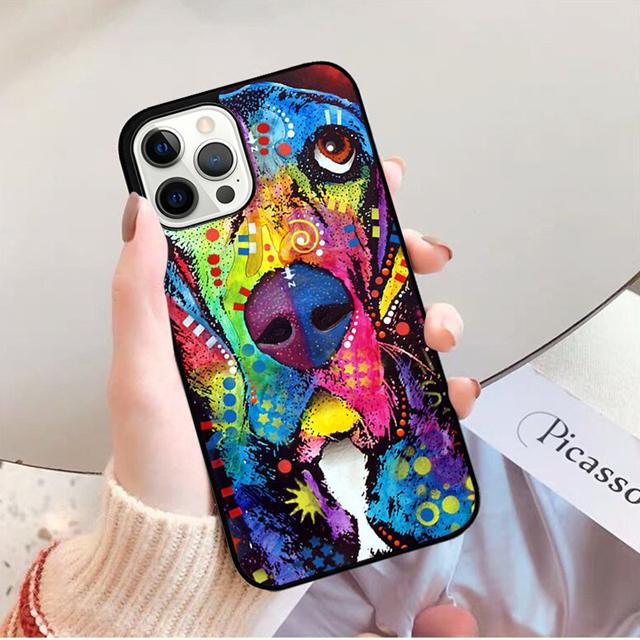 Basset Hound Dog Phone Case Back Cover for iPhone 17 Air 16 15 14 13 11 12 Pro Max Plus Shell Coque
