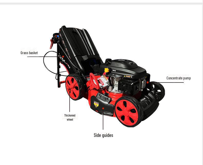 Yiertuo Gasoline Hand-Push Lawn Mower for Orchard and Garden