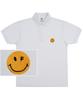 GRAVER [Unisex] Dot Smile Embroidered Pique Short Sleeve T-Shirt_White