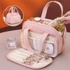 New Ins Style High Aesthetic Multi-layer Partition Makeup Bag Portable Outdoor Carrying Brush Storage