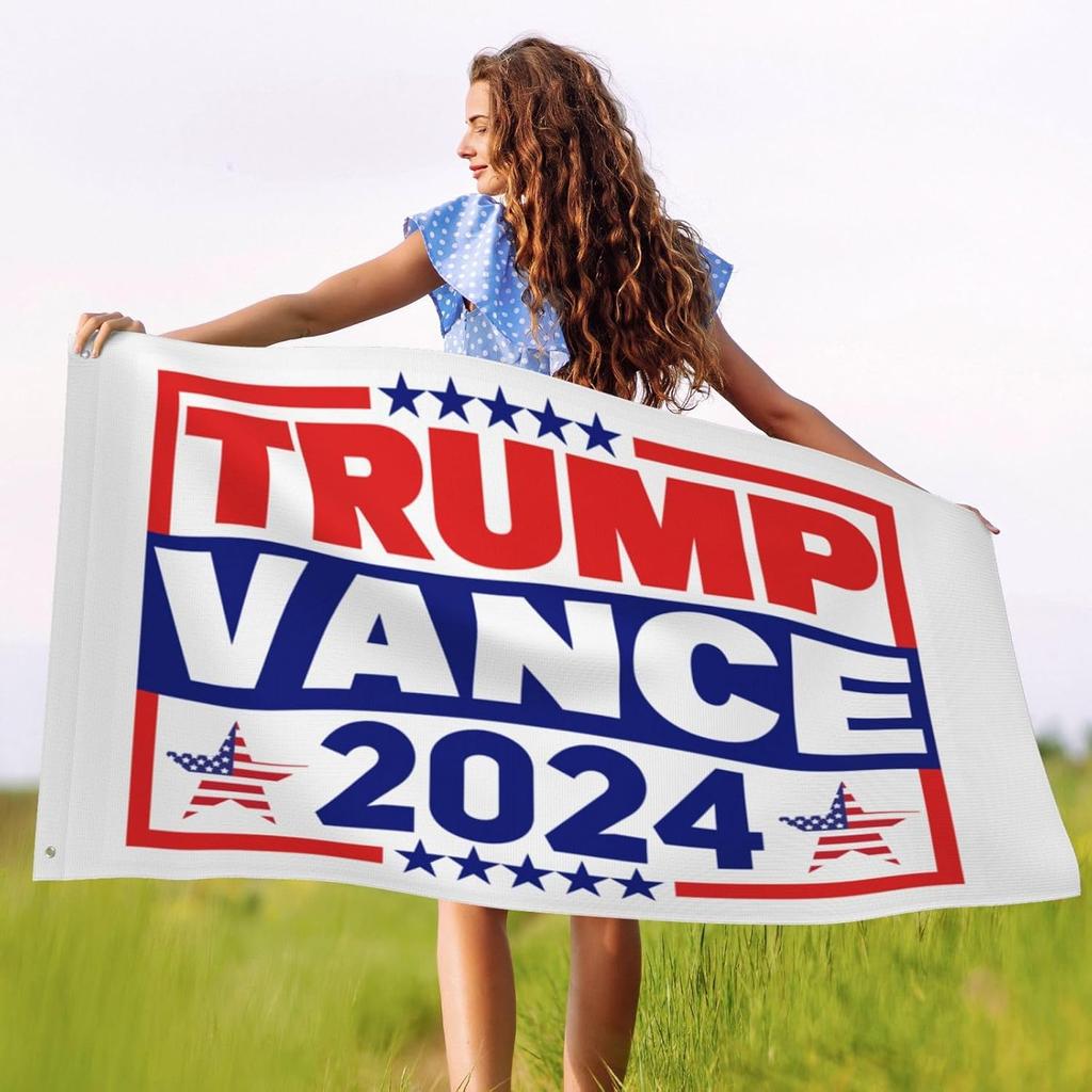 3x5 Trump Vance 2024 Flag Double Sided Trump Vance 2024 President Outdoor Flag Trump Vance 2024 Banner Sign No Flagstand, Black