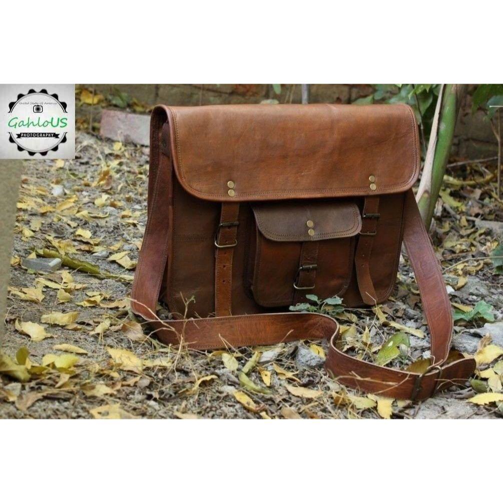 Мужской портфель из козьей кожи — фото 5