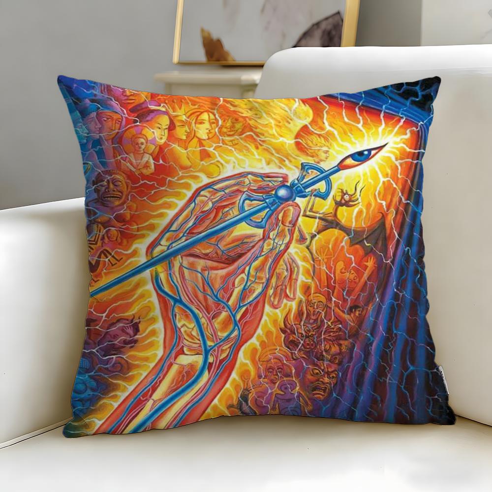 classic artist Alex Grey Cushion Cover Soft & Easy-Wash Pillow Case – Versatile for Couch, Bed, Travel and Office