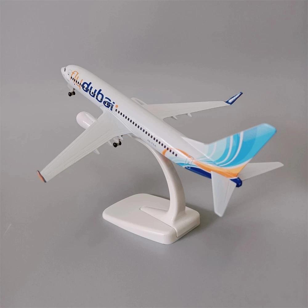 20cm Alloy Metal Air Fly Dubai Airlines B737 Diecast Airplane Model Dubai Boeing 737-800 Airways Plane Model Aircraft W Wheels