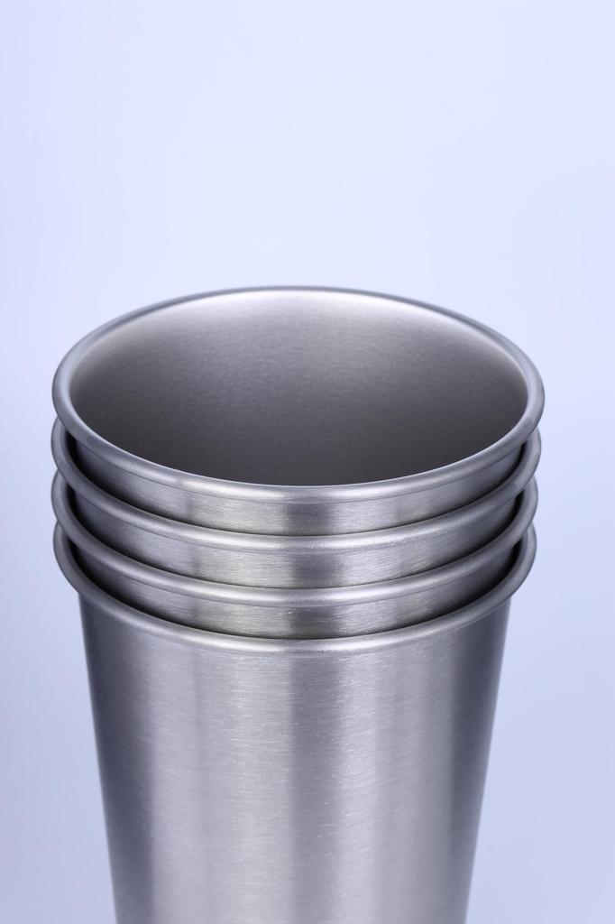 Ricamemoru Tumbler Stainless Steel Cup Large Capacity 500ml Set of 4 Coffee Beer Camping Mug Dishwasher Safe Freezer Safe