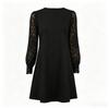 Women's Long Sleeve Lace Dress Casual for Everyday Wear